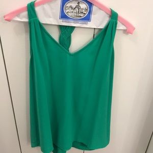 Sleeveless Green Top